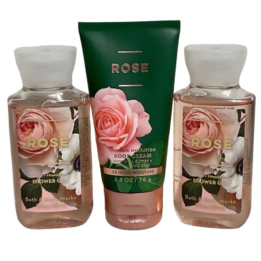 Bath and Body Works ROSE 3 pc Travel Size